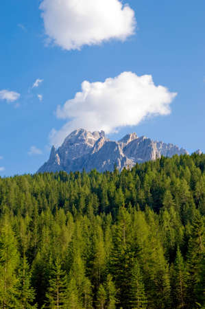 Dolomiti muntains landscape, from north Italyの写真素材