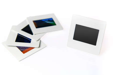 Blank slide, old photo frameの写真素材