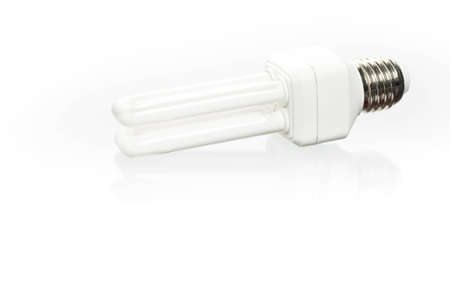 bulb energy saving on white background