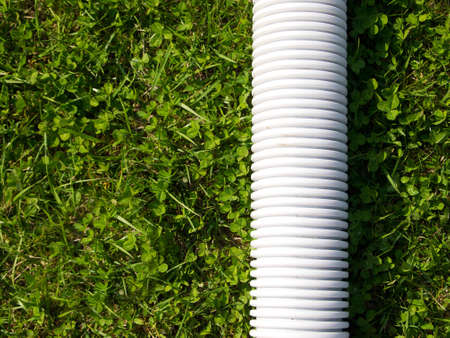 White tube for clean energy transportの写真素材