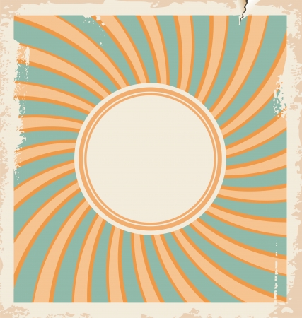 card illustration with sun design templateのイラスト素材