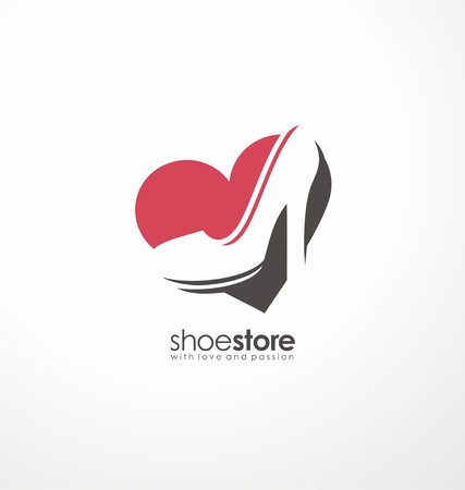 Creative symbol concept for shoe storeのイラスト素材