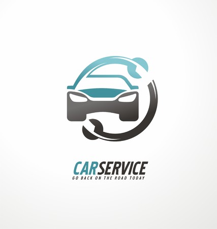 Car abstract vector design conceptのイラスト素材