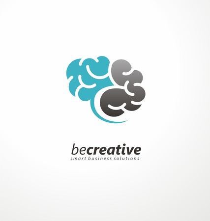Brain symbol design layoutのイラスト素材