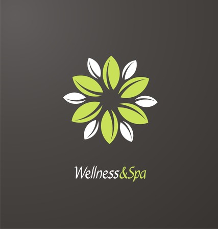 Spa and Wellness center creative conceptのイラスト素材