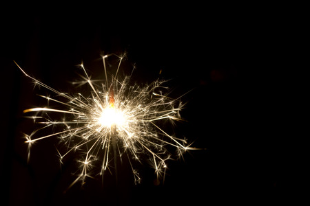 Sparks in the darkの写真素材
