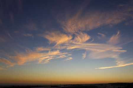 Clouds in a dawnの写真素材