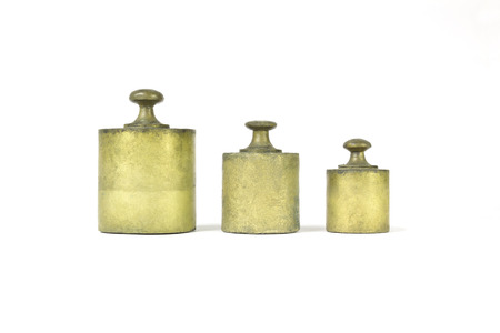 Old golden weightsの写真素材