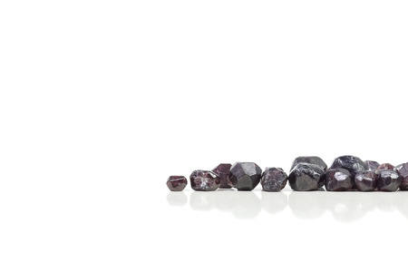 Red garnet stonesの写真素材