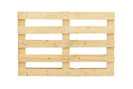 Isolated pallet over a white backgroundの写真素材