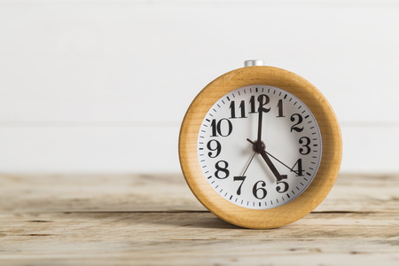 Wooden alarm clock