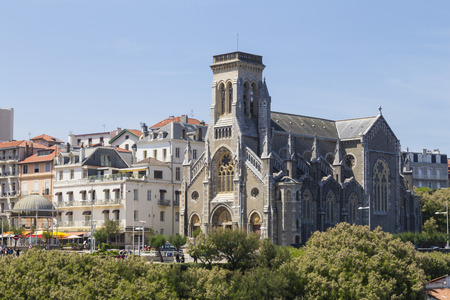 Biarritz Eglise Sainte Eugenieのeditorial素材