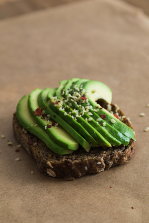 Avocado on toastの写真素材