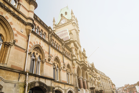 The Guildhall on Winchester High Steet, Hampshire, UK.の写真素材