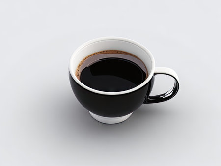 coffee cup isolated on a white background. ai generative.の素材