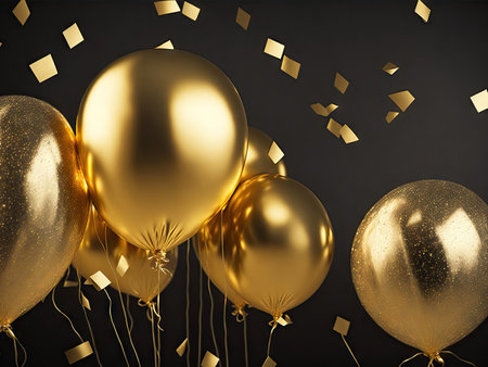 Holidays birthday party wedding decoration. ai generative.の素材