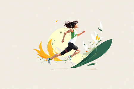 minimal style spring concept. ai generative.の素材