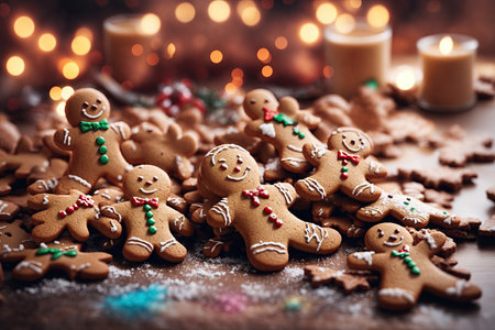 Christmas homemade mince pies on slate plate.の素材