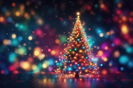 Festive Christmas scene for products showcase, promotional sale, minimalist green background.の素材