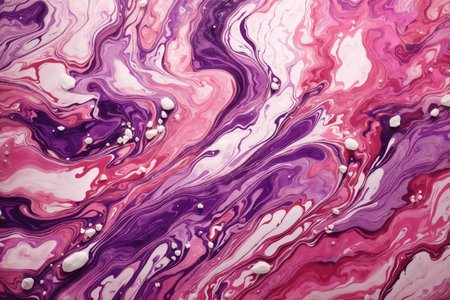 pink and purple with gold marble ink abstract artの素材