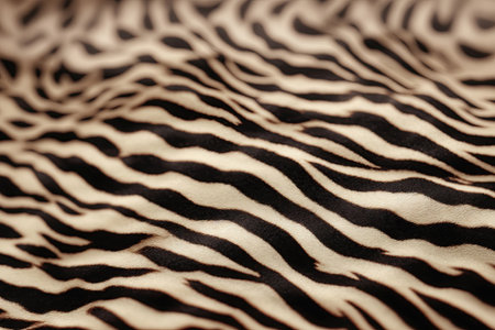 Brown and white tiger skin artificial pattern background.の素材