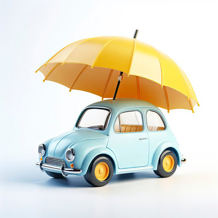 car insurance concept. ai generative.の素材