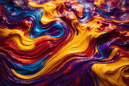 Rainbow color gradient wave background. ai generative.の素材