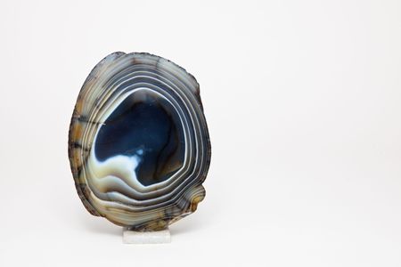 Half cut stone, meteorite の写真素材