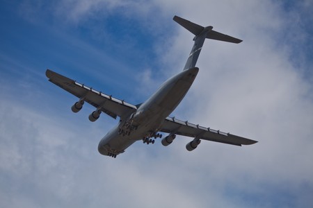 SAN CARLOS, CA - JUNE 19: C-5 Galaxy on display at the Vertical Challenge 2010, June 19th, 2010, at...