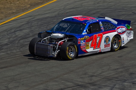 Sonoma, CA - JUNE 26: Participants at the 2011 Toyota/Save Mart 350 Commercial, the NASCAR Sprint Cup Series, on June 24-26, 2011 at the Infineon Raceway in Sonoma, CA.のeditorial素材