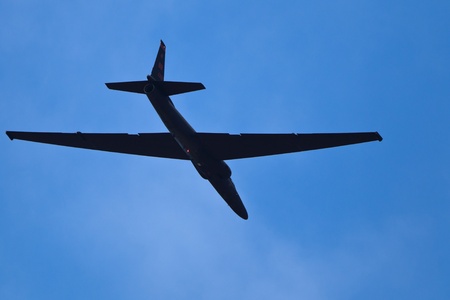 SANTA ROSA, CA - AUGUST 20: U-2S Dragon Lady Spyplane flyby 2011 Wings Over Wine Country Air Show on August 20, 2011 in Santa Rosa, CA.のeditorial素材