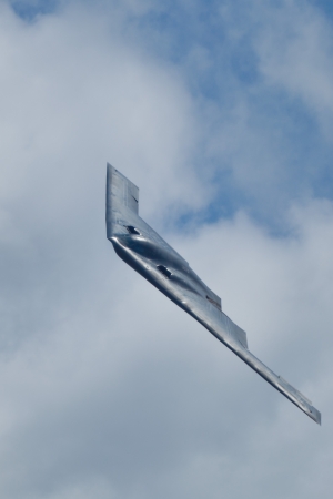TACOMA, WA ? JULY 21: Northrop Grumman B-2A Spirit (?Spirit of Ohio?) flyby demonstration during Air...