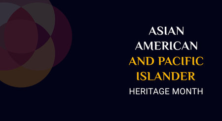 Asian American and Pacific Islander Heritage Month. Vector banner for ads, social media, card, poster, background.のイラスト素材