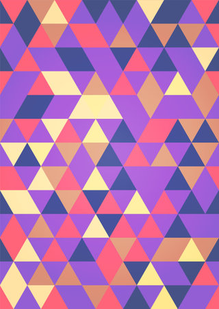 Abstract colorful geometric triangle 3D poster. Texture for backgrounds, covers