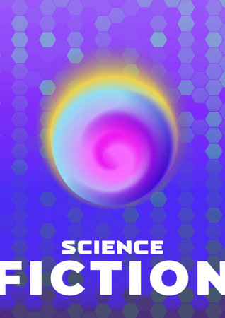 Gradient color. Neon gradient circle. Circular colorful vector design for poster. Background, Iridescent, holographicのイラスト素材