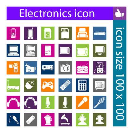 electronics iconのイラスト素材