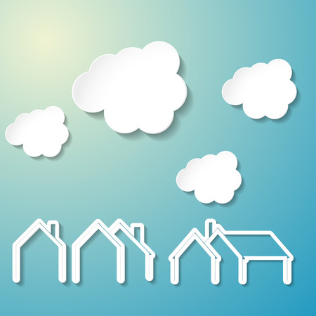 Real estate icon background  Vector illustrationのイラスト素材