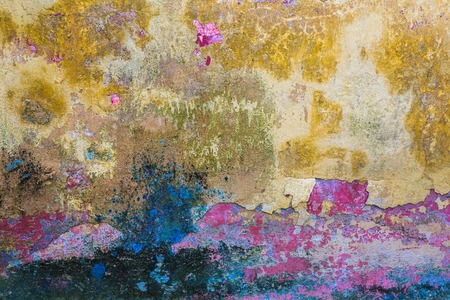 Colorful background pattern of old wallの写真素材
