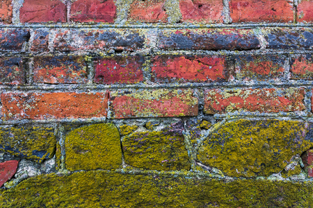Colorful background pattern of old wallの写真素材