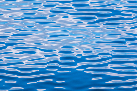 Blue background texture image of water ripplesの写真素材