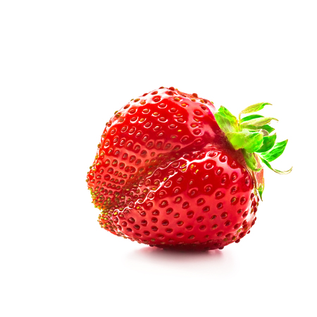 Strawberry isolated on a white backgroundの写真素材