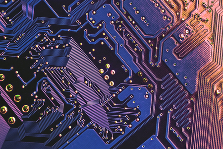 Background image texture of Motherboard digital microchips