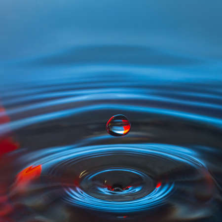 Water drop, close up shot of water dropの写真素材