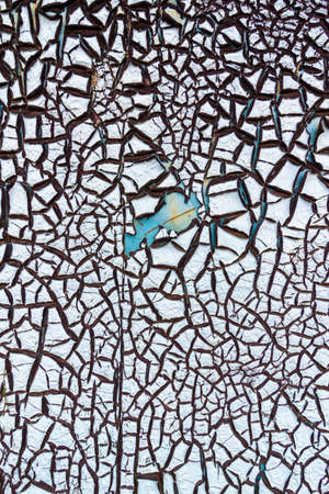 Abstract background of textured blue cracked wall.の写真素材