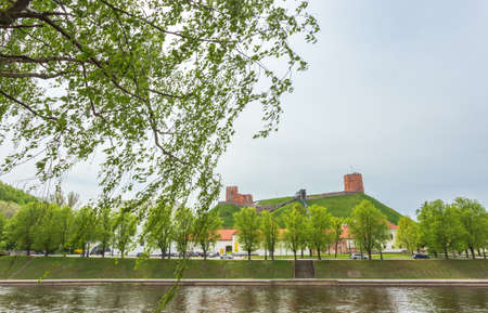 Vilnius Upper Castle with Tower Of Gediminasの写真素材