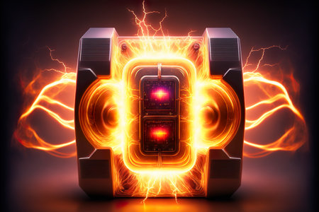 Nuclear fusion reactor. Generative AIの素材
