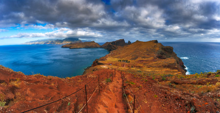 Miradouro de Sao Lourenco, rocks and cliffs in Madeira island. Unique travel experianceの写真素材