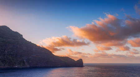 Miradouro do Guindaste in Madeira island. Popular travel locationの写真素材