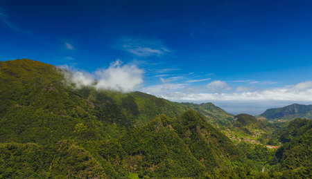 A view from Levada pats in Madeiraの写真素材