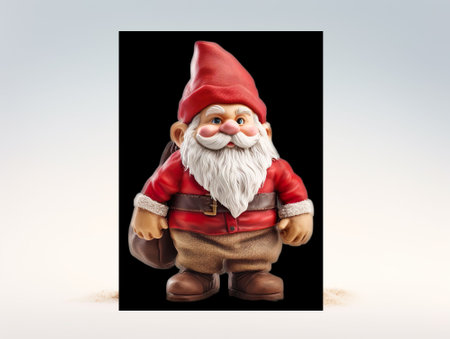 Santa Clous figure isolated in a white backgroundの素材